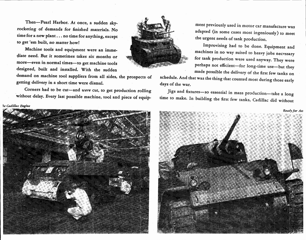 1943 Cadillac From Peace To War Booklet Page 27